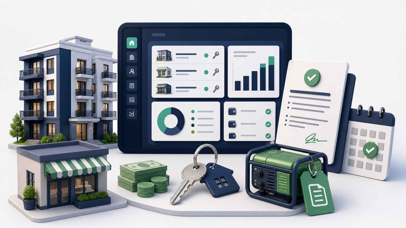 Rental + Assets illustration